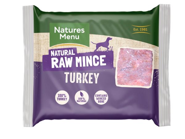 Picture of Natures Menu Dog - Frozen Just Mince Turkey 400g