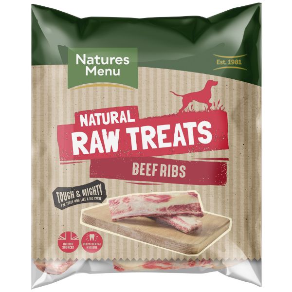 Picture of Natures Menu Dog - Natural Raw Treats Beef Ribs 2 pack