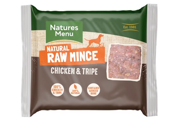 Picture of Natures Menu Dog - Frozen Just Mince Chicken & Tripe 400g