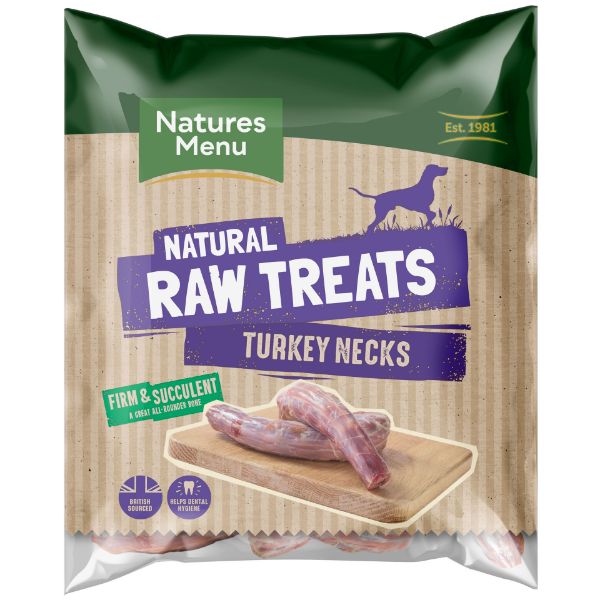 Picture of Natures Menu Dog - Natural Raw Treats Turkey Necks 2 pack