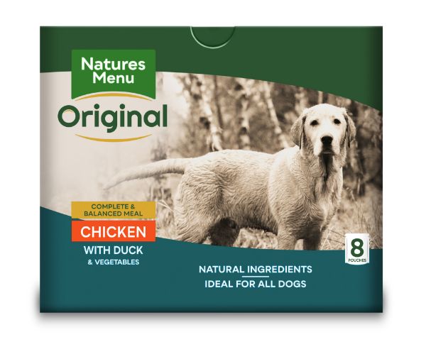 Picture of Natures Menu Dog - Adult Pouch Box Chicken With Duck & Vegetables 8x300g 