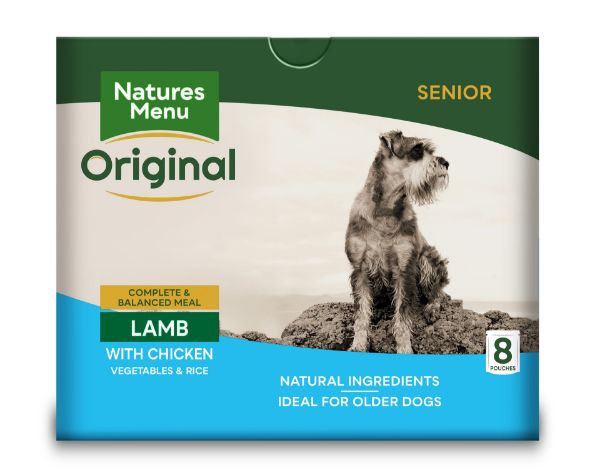 Picture of Natures Menu Dog - Senior Pouch Box Lamb With Chicken 8x300g 