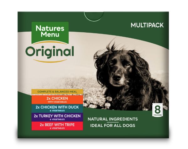 Picture of Natures Menu Dog - Adult Pouch Box Multipack 8x300g 