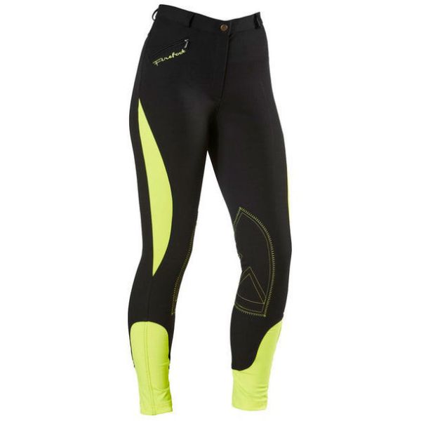 Picture of Firefoot Ladies Two Tone Rawdon Breeches Black/Reflective Yellow