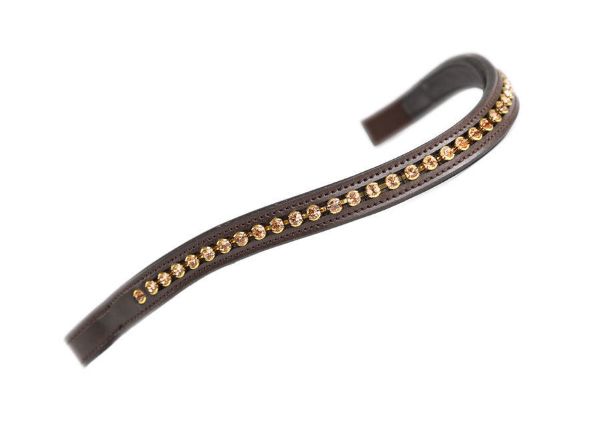Picture of Aviemore Large Diamante Browband Havana/Gold