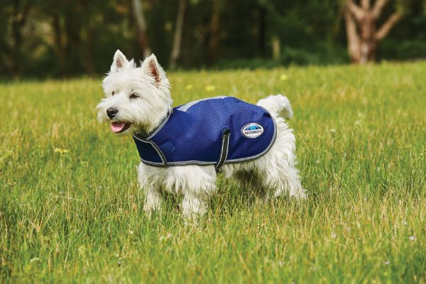 Picture of Weatherbeeta Comfitec Premier Free Parka Dog Coat Dark Blue/Grey/White