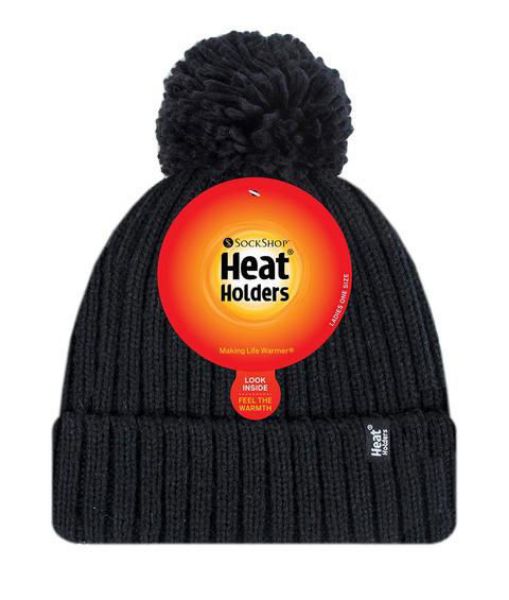 Picture of Heat Holders Arden Ladies Cable Knit Hat With Pom