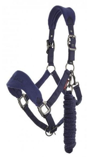 Picture of Le Mieux Vogue Fleece Headcollar & Leadrope Ink Blue/Navy
