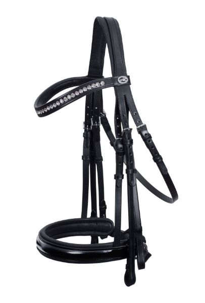 Picture of Schockemohle Barcelona Double Bridle Black / Silver
