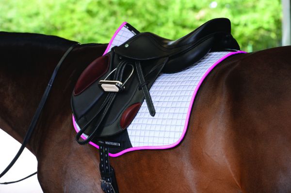 Picture of Weatherbeeta Reflective Prime All Purpose Saddle Pad Silver/Pink Full