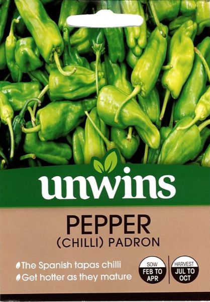 Picture of Unwins Pepper (Chilli) Padron Seeds