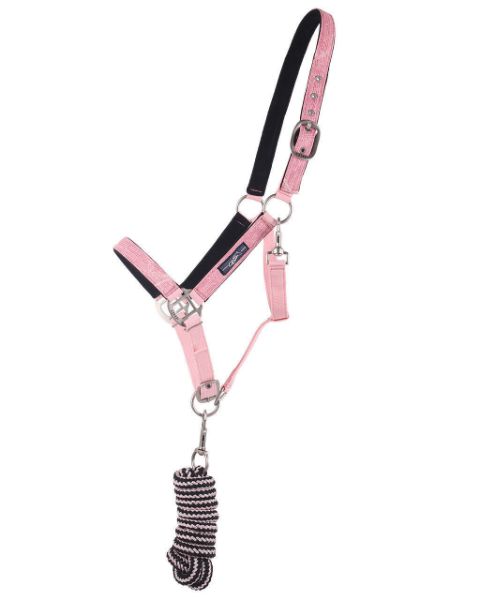 Picture of QHP Headcollar Set With Turnout Collection Blossom