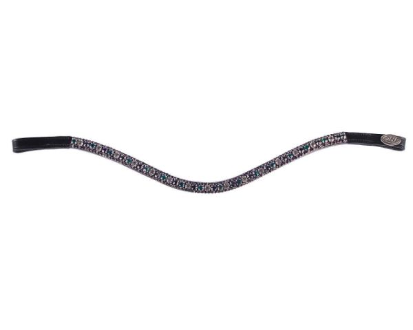 Picture of QHP Sevilla Browband Black/Emerald