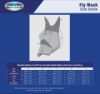 Picture of Weatherbeeta Comfitec Durable Mesh Mask With Ears & Nose Black/Purple