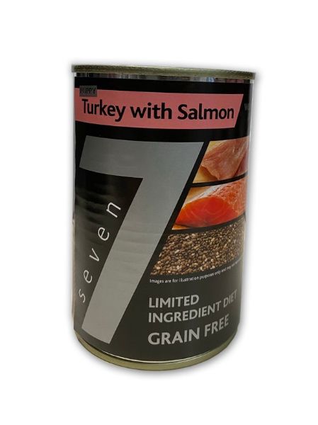 Picture of Seven Puppy - Turkey with Salmon Tins 400g