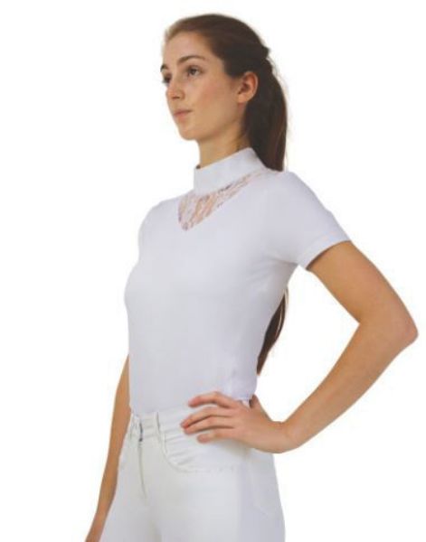 Picture of Hy Equestrian Lucie Lace Show Shirt White