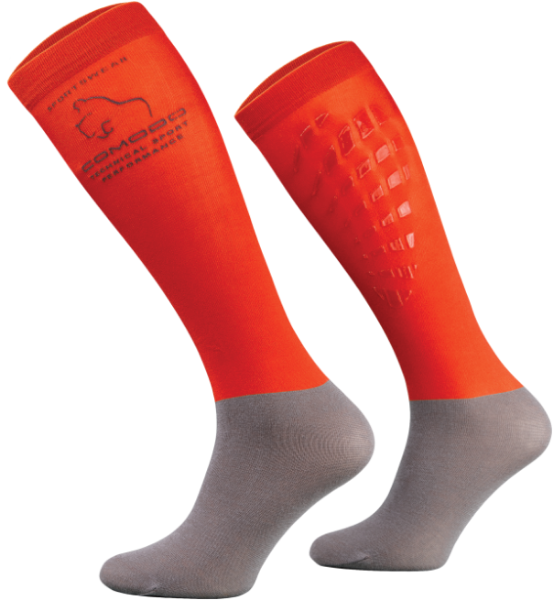 Picture of Technical Riding Socks With Silicon Grip Red 39-42