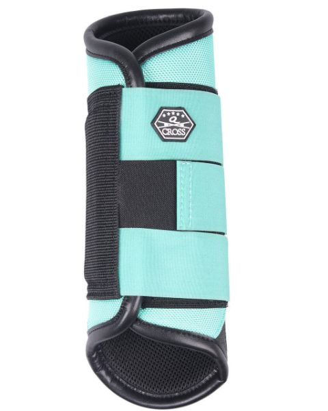 Picture of QHP Eventing Boots Hind Leg Technical Mint Green