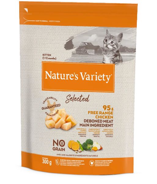 Picture of Natures Variety Cat - Selected Dry Free Range Chicken For Kittens 300g