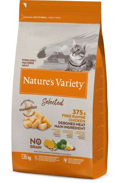 Picture of Natures Variety Cat - Adult Selected Dry Free Run Chicken 1.25kg
