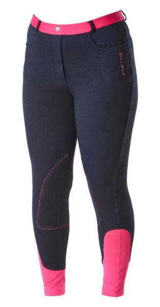 Picture of Firefoot Kids Farsley Breeches Navy/Pink