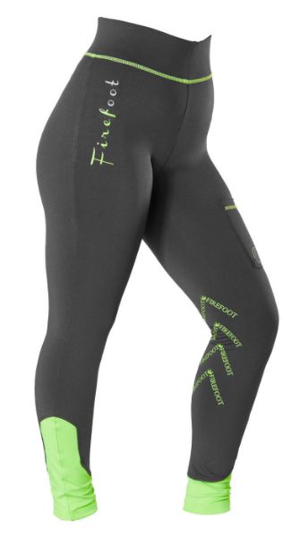 Picture of Firefoot Ladies Ripon Breeches Charcoal/Lime