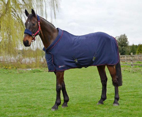 Picture of DefenceX System Deluxe Fleece Rug Navy / Red
