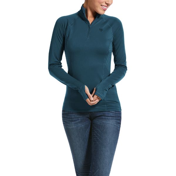 Picture of Ariat WMS Lowell 2.0 1/4 Zip Baselayer Eurasian Teal