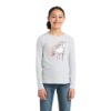 Picture of Ariat Youth My Unicorns LS T-Shirt Heather Grey