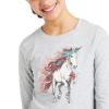 Picture of Ariat Youth My Unicorns LS T-Shirt Heather Grey