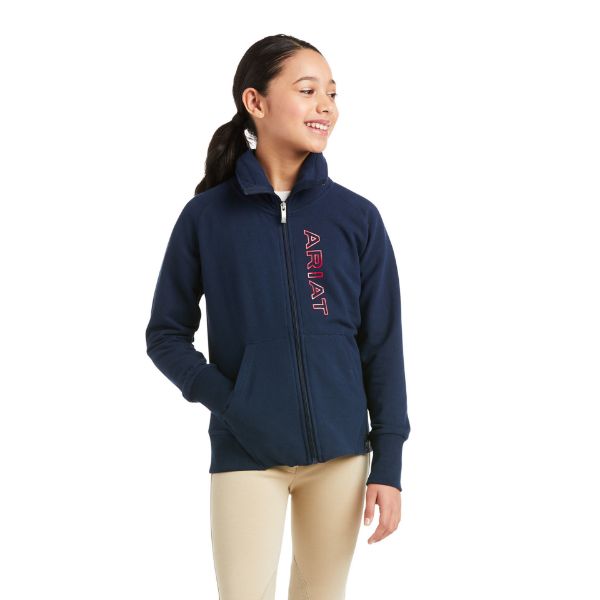 Picture of Ariat Youth Team Logo Full Zip Sweatshirt Team