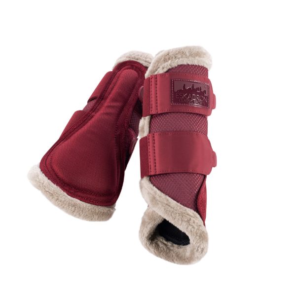 Picture of Eskadron Classic Sports FauxFur Tendon Boots Rustic Red