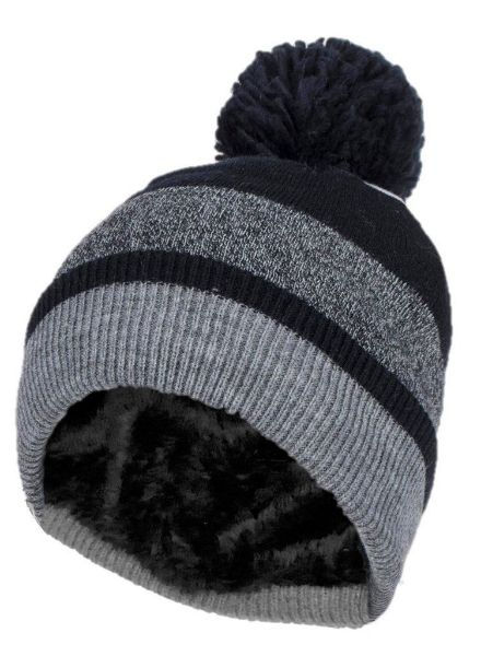Picture of Heat Holders Alps Ladies Sports Design Hat With Pom Black