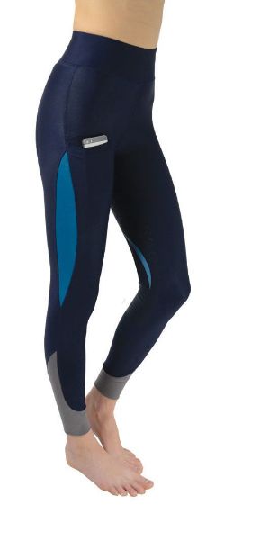 Picture of Hy Sport Active Silicone Riding Skins Navy/ Aegean Green