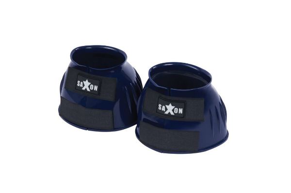 Picture of Saxon Double Tape Pvc Ribbed Bell Boot Navy