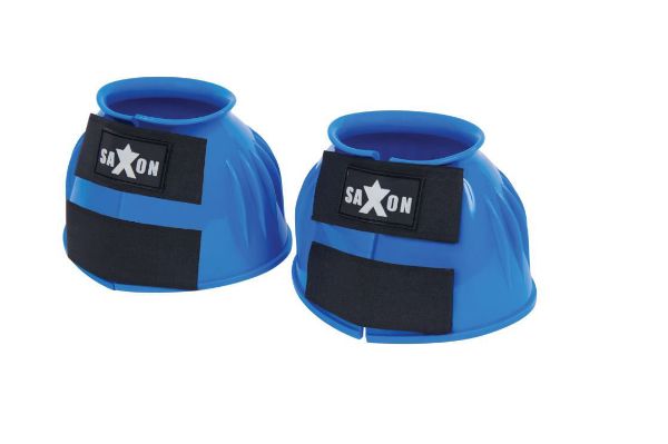 Picture of Saxon Double Tape Pvc Ribbed Bell Boot Royal Blue