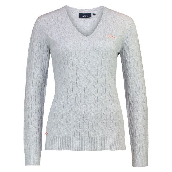 Picture of HV Polo HVPClassy Cable Pullover Grey Heather
