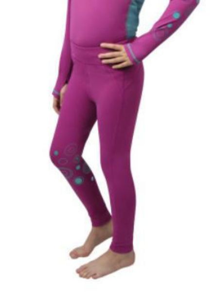Picture of Hy Equestrian DynaMizs Ecliptic Riding Tights Plum/Teal