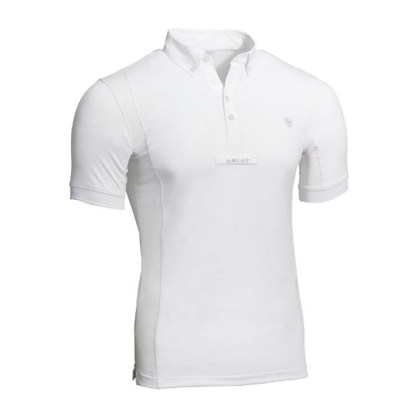Picture of Ariat Mens Tek Short Sleeve Show Shirt White