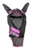 Picture of Weatherbeeta Comfitec Deluxe Durable Mesh Mask With Ears & Nose Black/Purple