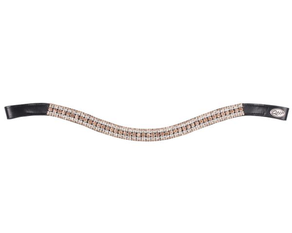 Picture of QHP Browband Havana Black/Beige