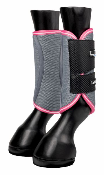 Picture of Le Mieux Carbon Mesh Wrap Boot Grey / Watermelon
