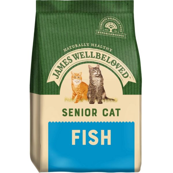Picture of James Wellbeloved Cat - Senior Fish 4kg