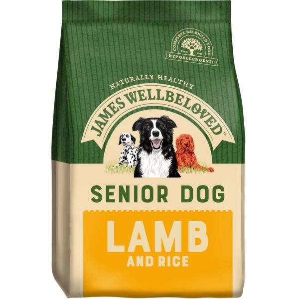Picture of James Wellbeloved Dog - Senior Lamb & Rice 2kg