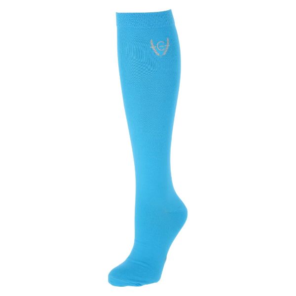 Picture of Covalliero Riding Socks Competition Aqua 