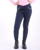Picture of QHP Junior Riding Tights Kathleen Full Grip Navy