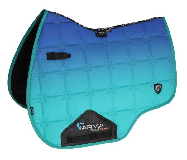 Picture of Shires ARMA Ombre Saddlecloth Blue 14"