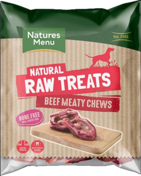 Picture of Natures Menu Dog - Natural Raw Treats Meaty Beef Chews