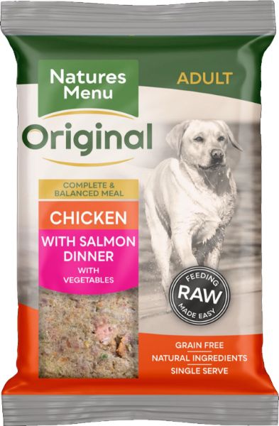 Picture of Natures Menu Dog - Raw Meals Dinner Chicken With Salmon 300g