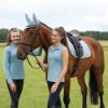 Picture of Hy Equestrian Synergy Saddle Pad Aqua/Silver Cob